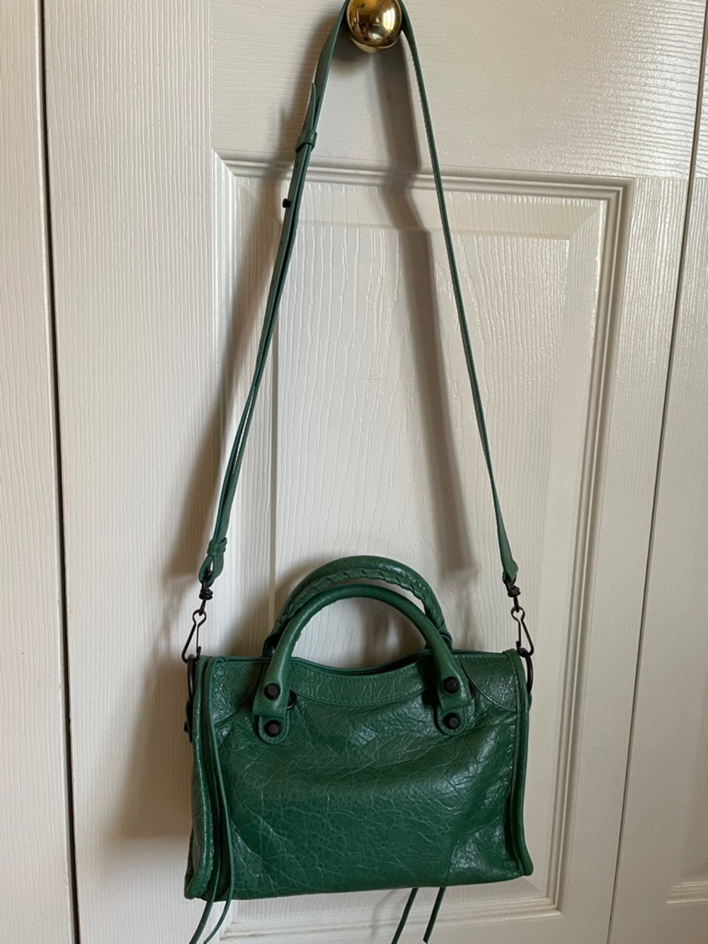BEAUTIFUL BALENCIAGA LE CITY MINI BAG IN EMERALD GREEN PERFECT CONDITION! - Picture 10 of 15